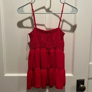 Red top size S